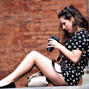 Girl on a ledge