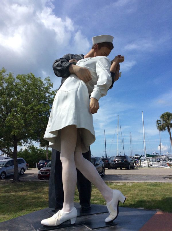 Kissing sailor